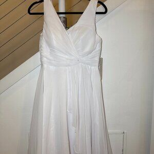 White Chiffon Party, Wedding, Prom Dress